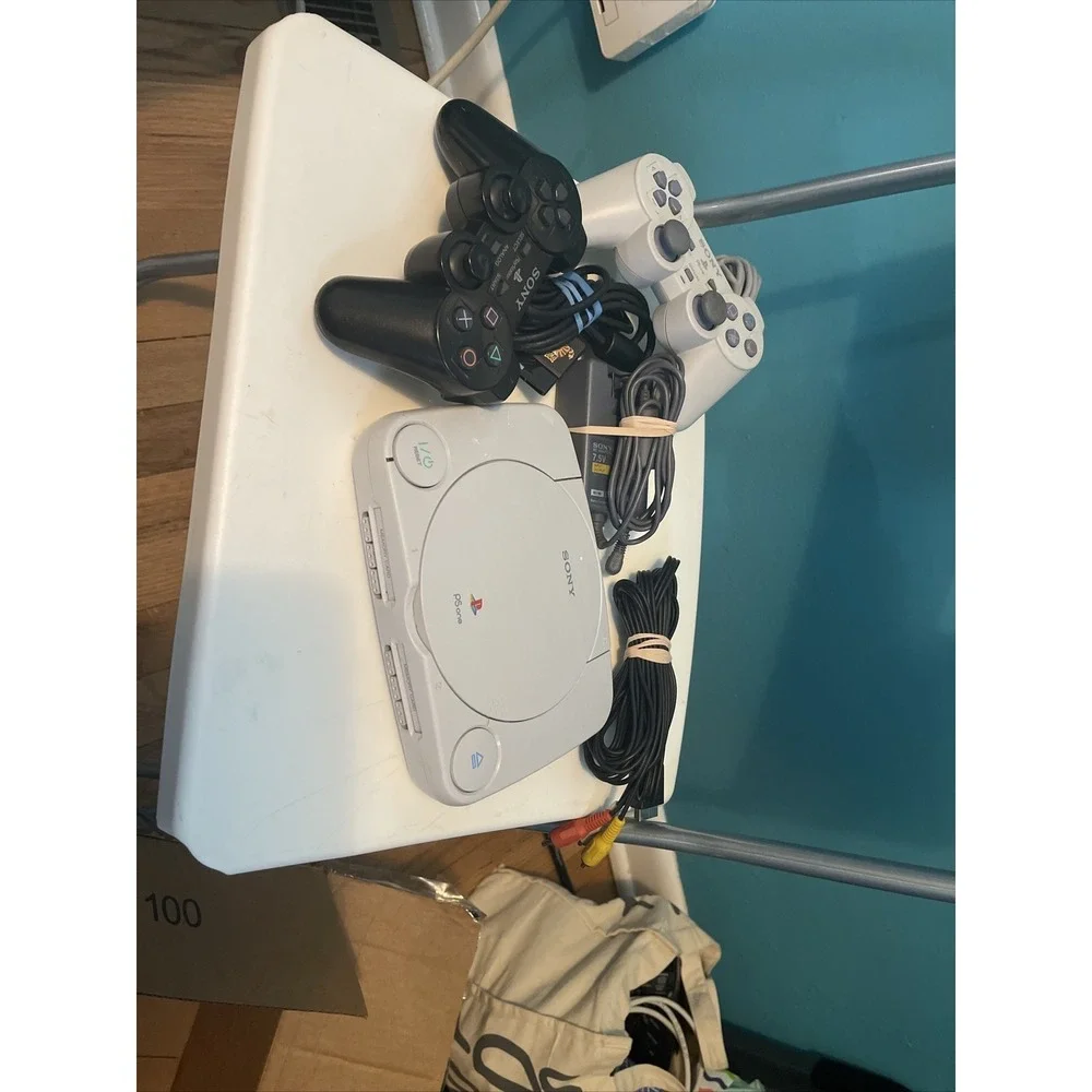 Sony Playstation 1 PS One Video Game Console Tested Working SCPH-101 ‎ Slim (22)